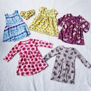 18 Month Printed Dress Lot Baby Toddler Girl